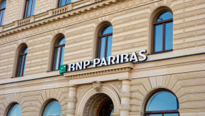 Façade d'une agence de la BNP Paribas