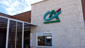 Logo, enseigne de la banque crédit agricole