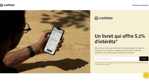 Capture du site cashbee.fr pr�sentant le taux boost� sur le livret CFCAL
