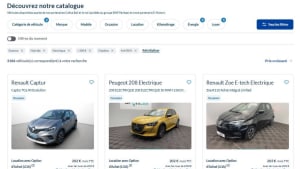 Catalogue en ligne de voitures d?occasion avec offres de location propos�e par La Banque Postale