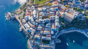 Bastia sur la côte est de la Corse dans le département de la Haute-Corse