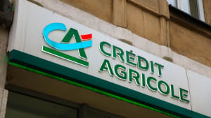 TARNOWSKIE GORY, POLOGNE - 23 SEPTEMBRE 2023: Succursale de la banque Crédit Agricole à Tarnowskie Gory. Banque commerciale basée en Pologne.
