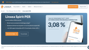 Capture du site pr�sentant Linxea Spirit PER