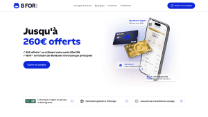 Présentation de l'offre jusqu'à 260 euros offerts chez BforBank
