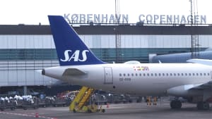 Avions de SAS Scandinavian Airlines à l'aéroport de Copenhague