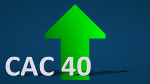 Le CAC 40 est en hausse.