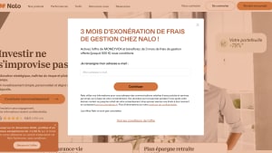 Site de nalo.fr pr�sentant son offre promotionnelle 3 mois de frais de gestion offerts + boost