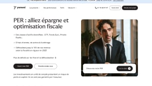 Capture du site Yomoni.fr présentant l'offre FLOMONI avec les frais de gestion offerts