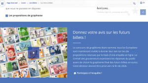 Différents projets de graphisme pour les futurs billets en euros.