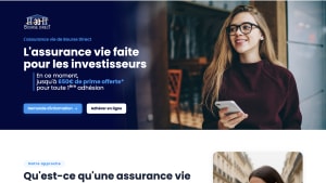 Capture du site Bourse direct présentant l'offre sur le contrat bourse direct horizon