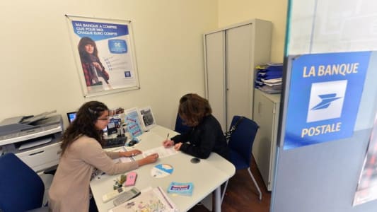 Bureau d'une conseillre de la Banque Postale