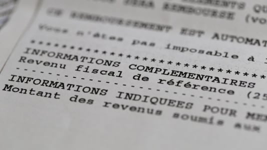 Le RFR sur un avis d'imposition