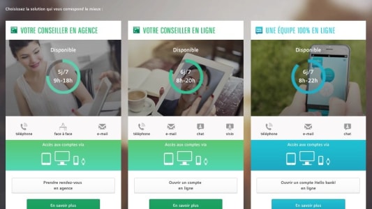 Page devenir client du site de BNP Paribas