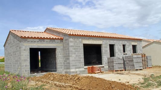 Une maison en construction