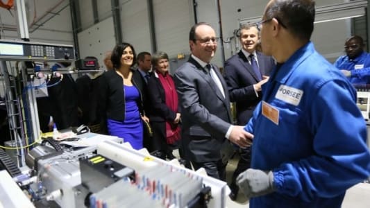 François Hollande en déplacement