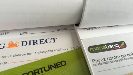 Chéquiers de banques en ligne