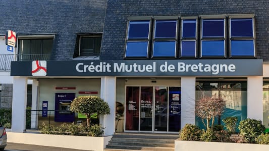 Agence du Crdit Mutuel de Bretagne  Plabennec en 2016.