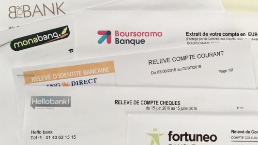 Relevés de compte des banques en ligne