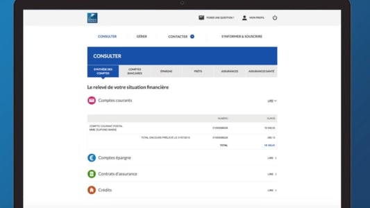 Nouveau site client La Banque Postale