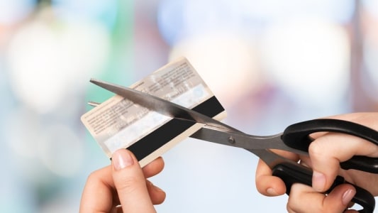 Dcoupage de carte bancaire