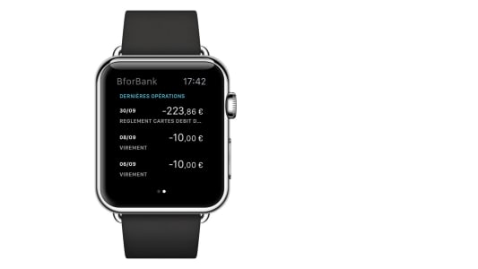 Application Apple Watch Bforbank