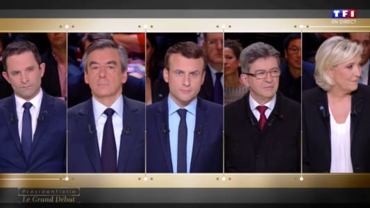 Capture d'cran du dbat prsidentiel