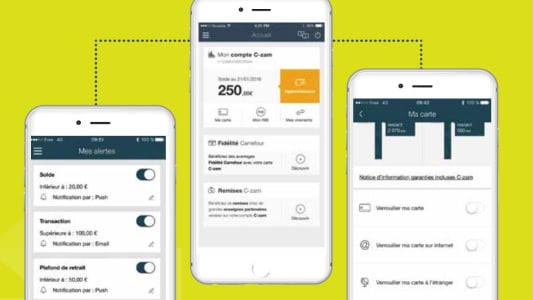 Interface application mobile C-zam