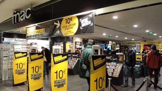 Magasin Fnac Italie 2  Paris, le 5 avril 2013