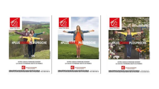 Affiches publicitaires Caisse d'Epargne Hauts de France