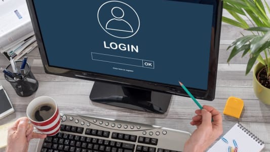 Connexion scurise sur un ordinateur