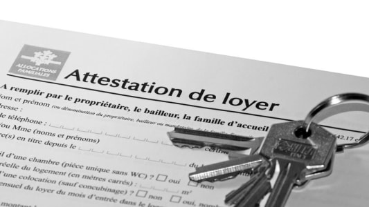 Une attestation de loyer