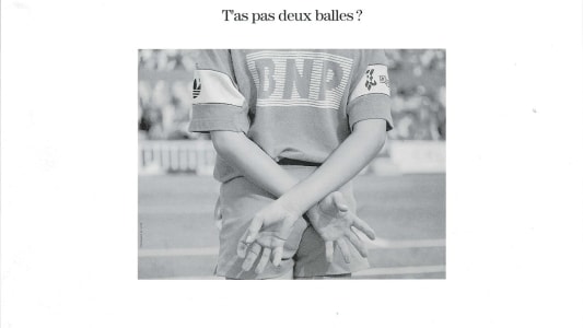 Publicité tennis de BNP Paribas