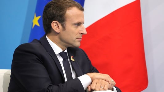 Emmanuel Macron en Russie en 2017