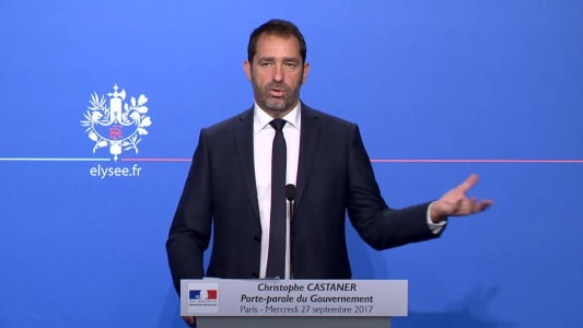 Castaner lors de la prsentation PLF2018