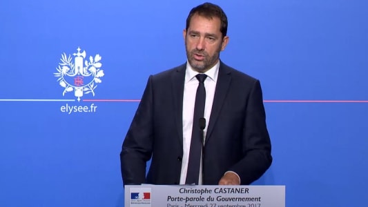 Castaner lors de la prsentation PLF2018