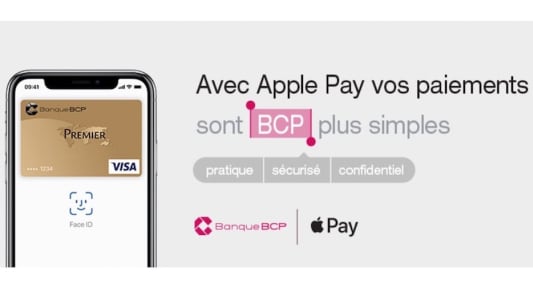 Publicité Apple Pay chez Banque BCP