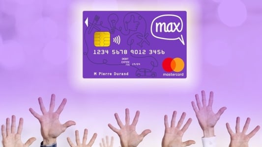 Publicit pour la carte de paiement Max