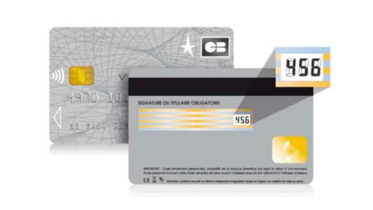 Carte  cryptogramme dynamique du Crdit du Nord