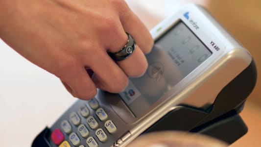 Paiement sans contact avec une K Ring