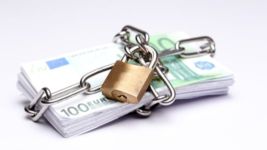 Billets de 100 euros emprisonns