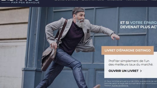 Nouvelle marque Distingo par PSA Banque, aot 2018