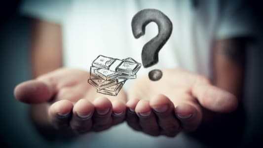 Point d'interrogation et argent