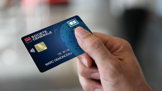 Carte bancaire biomtrique de la Socit Gnrale