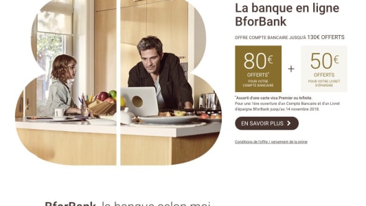 Nouveau site web BforBank, octobre 2018