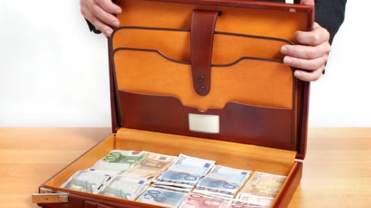 Valise de billets