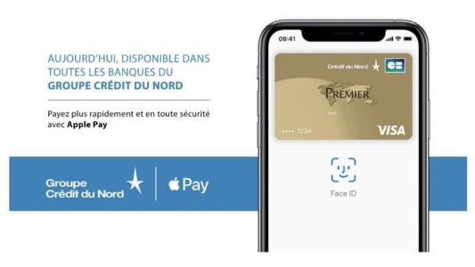 Annonce Apple Pay au Crédit du Nord