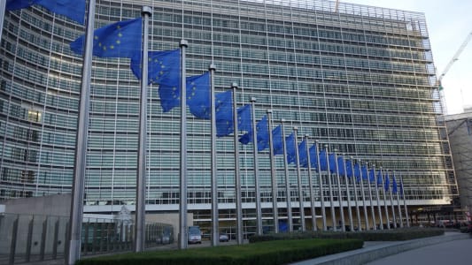 Le btiment Berlaymont du sige de la Commission europenne en 2013
