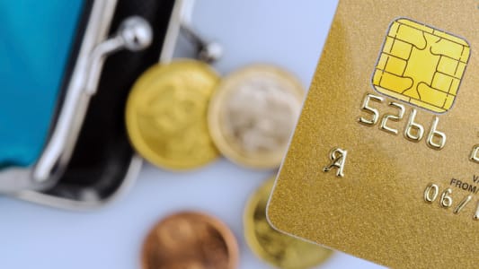 Carte bancaire et porte-monnaie