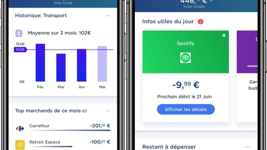 Interface application Yolt