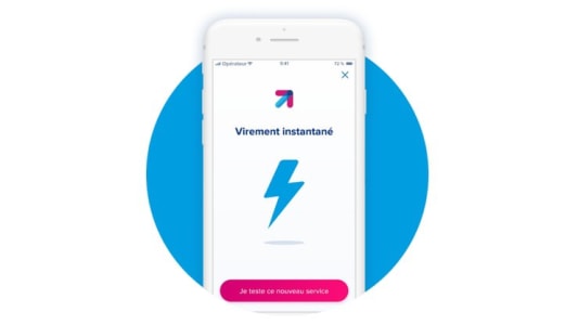 Virement instantan dans l'application Boursorama Banque